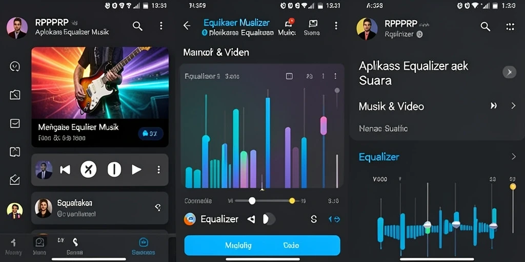 Tampilan antarmuka RPRPRP yang modern dan user-friendly untuk pengaturan Equalizer.